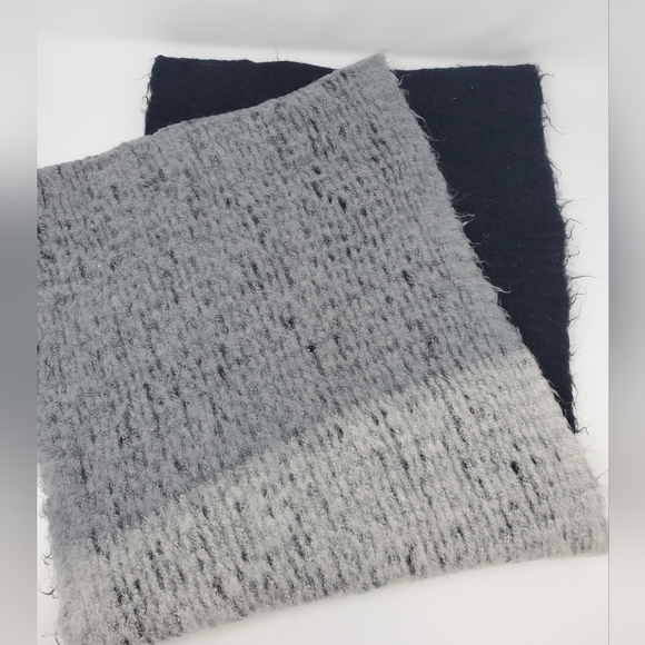 STEVE MADDEN OVERSIZE INFINITY SCARF MIXED PRINT BLACK CHARCOAL GREY WOMEN OS - Picture 9 of 12